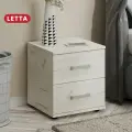 Тумба прикроватная LETTA Ультра, 2 ящика, белая, ЛДСП, современная