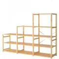 Стеллаж деревянный напольный IKEA Ivar 259х50х179 см, 12 полок, сосна