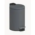 Мусорное ведро для туалета с педалью 3 л, серое, нержавеющая сталь