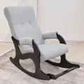 Кресло-качалка Танго (Светло серый, Венге) велюр