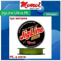 Шнур JigLine Ultra PE 0,16 мм, 12,0 кг, 150 м, хаки, momoi