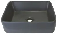 1010-GM Накладная раковина SCANDI цвет матовый серый 480х370х130 (шт)