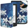 Чехол-книжка для Pocketbook 629 Verse / 634 Verse Pro, Blue flower