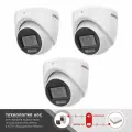 Камера видеонаблюдения HiWatch DS-T203A (2.8мм) мультиформатная 2 Мп уличная купольная HD-TVI камера с гибридной подсветкой EXIR/LED до 30/20 м и встроенным микрофоном (AoC) Комплект 3 штуки