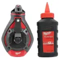 Отбивка роторная Milwaukee 48-22-3986 100-футовая катушка для мела Bold Line с 3 унциями. Красный мел