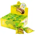 Протеиновое печенье с суфле в шоколаде, Fit Kit Protein Cake,24шт по 70г со вкусом Лимона и Лайма
