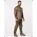 Тактический мужской костюм COMBAT с защитными наколенниками мультикам M