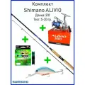 Спиннинг Shimano Alivio, штекерный, донный, средне-быстрый, 2 секции