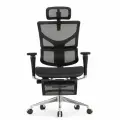 Кресло с подножкой FALTO SAIL 2 (динамичный поясничный упор, подлокотники 6D(360), сетка, черный)