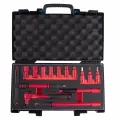 Набор торцевых диэлектрических головок с принадлежностями 3/8, шестигранные, 10-19 мм, 14 предметов KING TONY 35VE01MRV