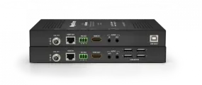 Wyrestorm ex-100-h2, комплект из приемника и передатчика hdbaset. hdmi 1.4, 4k 100м, full hd 100м. hdcp2.2, usb 2,0, rs-232. аудио 3,5 мм (1 - стор. poh.)