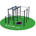 Спортивно-игровой комплекс Workout74 W13, металл, с качелями Гнездо, 220х220см