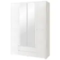 Шкаф для одежды распашной с зеркалом Шкаф в прихожую для одежды с ящиками 4-х дверный