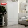 Шкаф для одежды Letta Пакс 2в1, ЛДСП, распашные дверцы, 90х45х180см