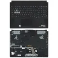 Клавиатура для Asus FX506 FX506U черная топ-панель с подсветкой
