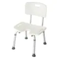 Стул для ванны BS Seat из алюминия с регулировкой высоты сиденья 35-55см, нагрузка до 115кг
