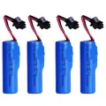 DOUBLEPOW 14500 перезаряжаемая литиевая батарея 500mAh, 4Pcs Battery, 3.7 В