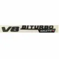 Эмблема на крыло V8 biturbo 4matic+ черный мат 1 шт.