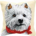 PN-0008572 Набор для вышивания крестом (подушка) Vervaco West Highland Terrier Норвич терьер