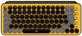 Беспроводная клавиатура Logitech POP Keys Cherry MX Brown /желтый/русская раскладка/920-010323