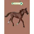 Фигурка животного Collecta Лошадь Стандартбредный гнедой жеребец каштановый, 88644b