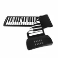 Гибкая силиконовая электронная клавиатура Roll Up Piano со встроенным динамиком, 16 тембров, 6 демонстрационных композиций, сустейн, разъем для наушников, складная, бесшумная