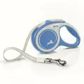 Поводок-рулетка для собак, COMFORT, размер XS , 3м, до 12кг, New, синяя, ремень серый, FLEXI, 1 шт.