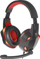 DEFENDER Наушники с микрофоном Defender Warhead G-370 черный/красный 2м накладные оголовье (64037)