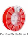 Красный экологичный пластик PLA для принтеров 1.75мм 750г