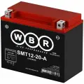 Мото аккумулятор стартерный WBR SMT12-20-A 12В 20Ач (12V 20Ah) YTX20H-BS 310A, AGM для мотоцикла BMW, скутера, гидроцикла, квадроцикла, снегохода