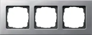 Gira E22 Алюминий Рамка 3-ая