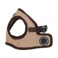 Шлейка Puppia Soft vest harness B, обхват шеи 36  см, бежевый/черный, XL