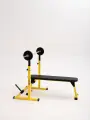 Скамья силовая для жима, горизонтальная+Стойка под штангу без страховки (набор)