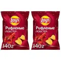 Чипсы картофельные Lays Лобстер 140 грамм - 2 штуки
