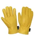 Перчатки защитные диггер кожаные желтые КРС на тинсулейте р.10,5 (утепл)