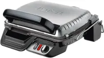 Электрогриль Tefal GC306012 2000Вт серебристый/черный, Антипригарное покрытие нагревательных частей, Съемные формы