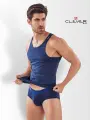 Майка CLEVER MASCULINE UNDERWEAR, 1 шт., размер S, синий