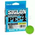 Плетёный шнур Sunline Siglon X4 150м. 0.187 LIGHT GREEN