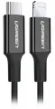 Кабель Ugreen USB-C - Lightning, резиновое покрытие, цвет черный, 2 м (60752)