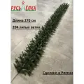 Гирлянда, хвойная ветка Графская, растяжка, литая, 2,7м (204 ветки)/Новогодний декор