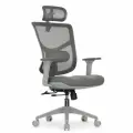 Кресло FALTO STAR OFFICE ERGO 3 (2D поясничный упор, 5D подголовник, сетка, ткань, серый)