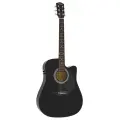Электроакустическая гитара Fender Squier SA-105CE Black черный правосторонняя