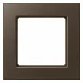 Рамка электроустановочная для розеток на 1 пост, цвет мокко Jung A creation