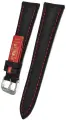 Ремешок Rios1931, фактура матовая, гладкая, размер 20/16 M, черный