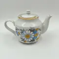 Заварочный чайник с цветочным декором, фарфор, деколь, золочение
