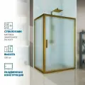 Душевой уголок GWMPKB019R 115x135 см, цвет фурнитуры бронзовый, стекло матовое закаленное 6 мм