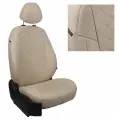 Комплект авточехлов Автопилот Skoda Octavia A-5 Elegance (40/60) Hb/Wag с 04-13г. Алькантара ромб (Бежевый + Бежевый)