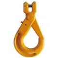 Крюк чалочный самозакрывающийся грузоподъемностью 3,15 тонны с вилочным креплением