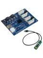 PCIE X1 To 4PCI-E X16 Expansion Kit 1 To 4 Port PCI for Express Switch Multiplier Hub 6pin SATA USB Riser Card for BTC M