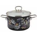 Кастрюля эмалированная Botany black 2,0л ТМ Appetite